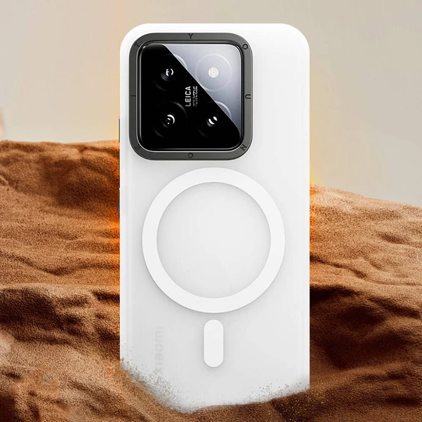 Youngkit Xiaomi Mi 14 Kılıf Magsafe Şarj Özellikli Youngkit Hidden Sand Serisi Kapak - Resim 10