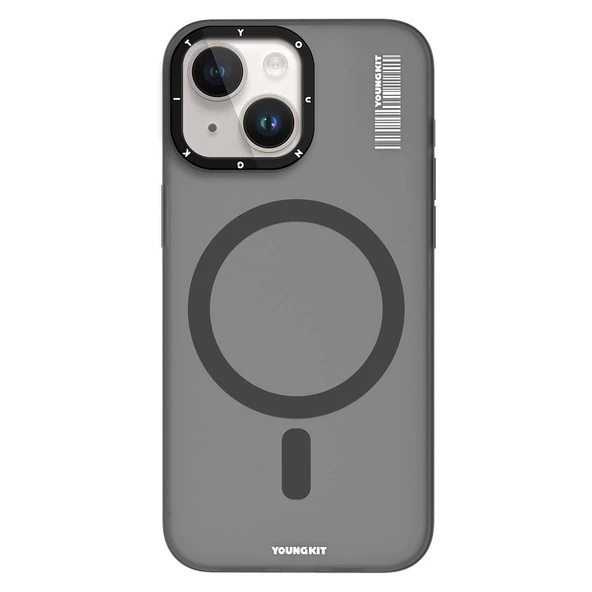 Youngkit Apple iPhone 15 Kılıf Magsafe Şarj Özellikli Youngkit Hidden Sand Serisi Kapak - Resim 5