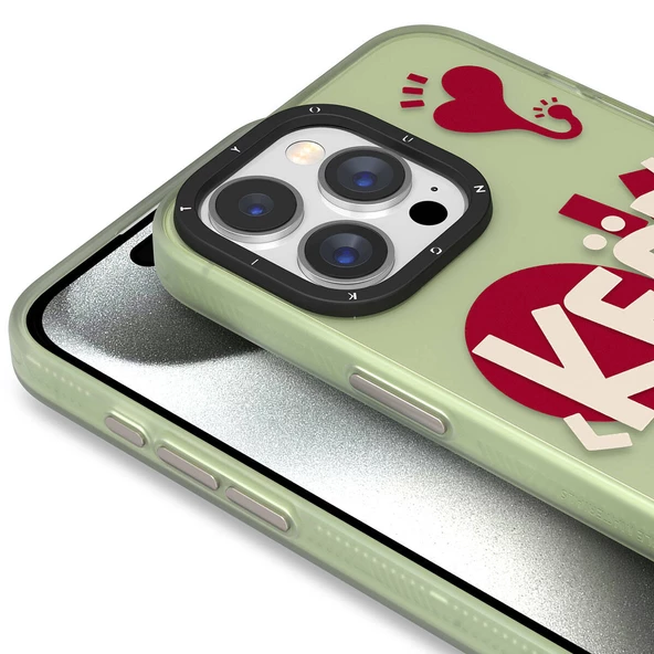 Youngkit Apple iPhone 15 Pro Kılıf Desenli Youngkit Happy Hearth Serisi Kapak - Resim 4
