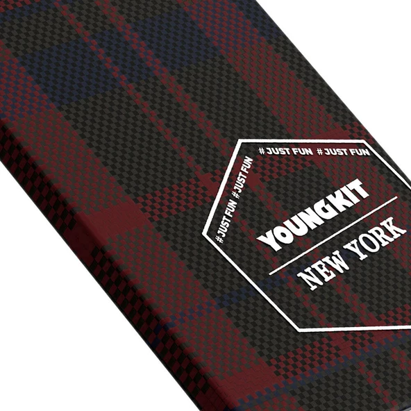 Youngkit Apple iPhone 15 Pro Max Kılıf Ekose Desenli Youngkit Gezhi Serisi Kapak - 8