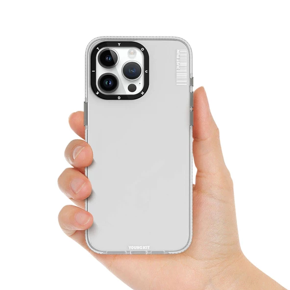 Youngkit Apple iPhone 15 Pro Kılıf Pürüzsüz Düz Arka Yüzey YoungKit Crystal Color Serisi Kapak - 7