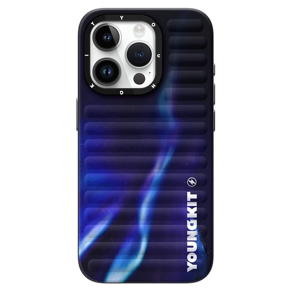 Youngkit Apple iPhone 15 Pro Kılıf Kuzey Işıkları Desenli Youngkit Aurora Serisi Kapak - 12