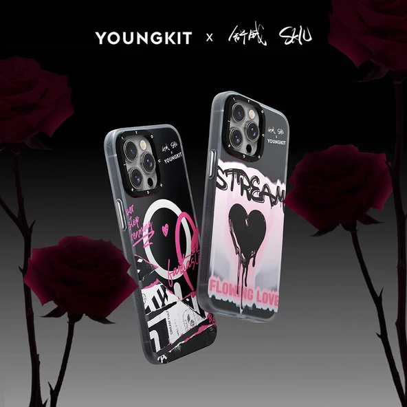 Youngkit Apple iPhone 14 Pro Kılıf Magsafe Şarj Özellikli Shu Tasarımlı Youngkit Dreamland Serisi Kapak - Resim 9