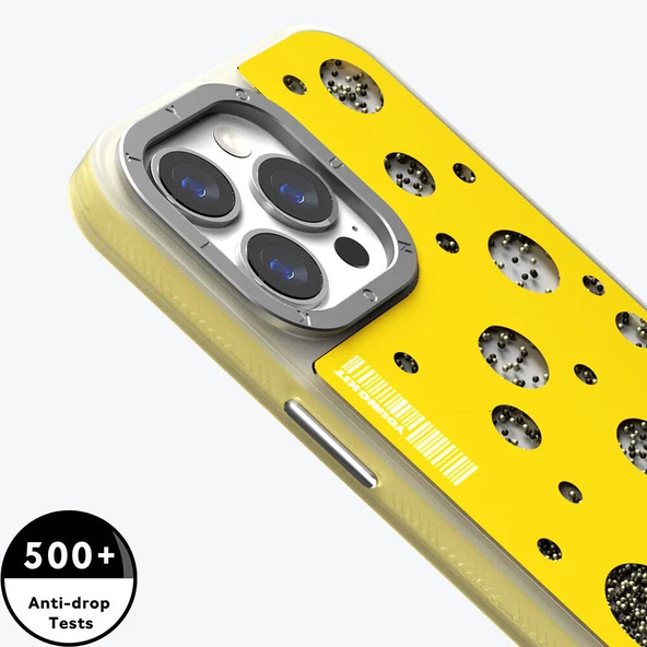 Youngkit Apple iPhone 15 Pro Max Kılıf Magsafe Şarj Özellikli Youngkit Quicksand Beads Serisi Kapak - Resim 9