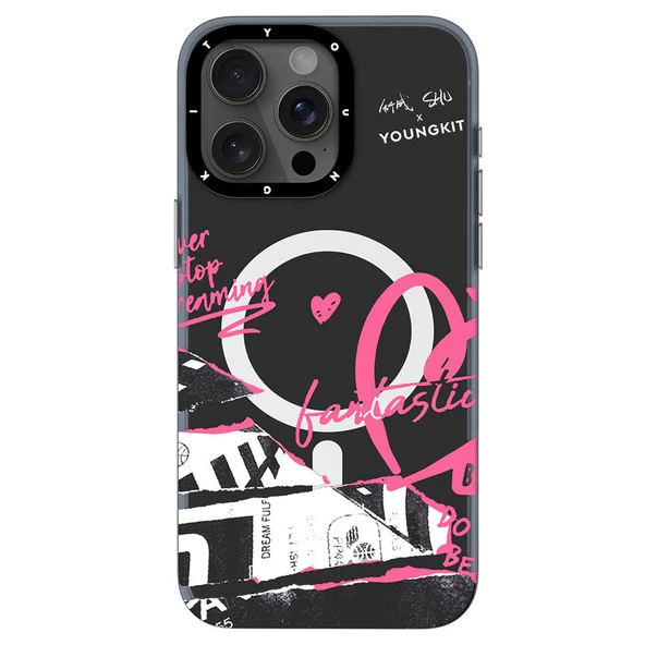 Youngkit Apple iPhone 14 Pro Max Kılıf Magsafe Şarj Özellikli Shu Tasarımlı Youngkit Dreamland Serisi Kapak - Resim 11