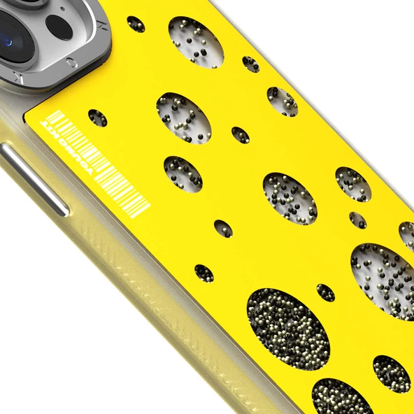 Youngkit Apple iPhone 14 Pro Max Kılıf Magsafe Şarj Özellikli Youngkit Quicksand Beads Serisi Kapak - Resim 10