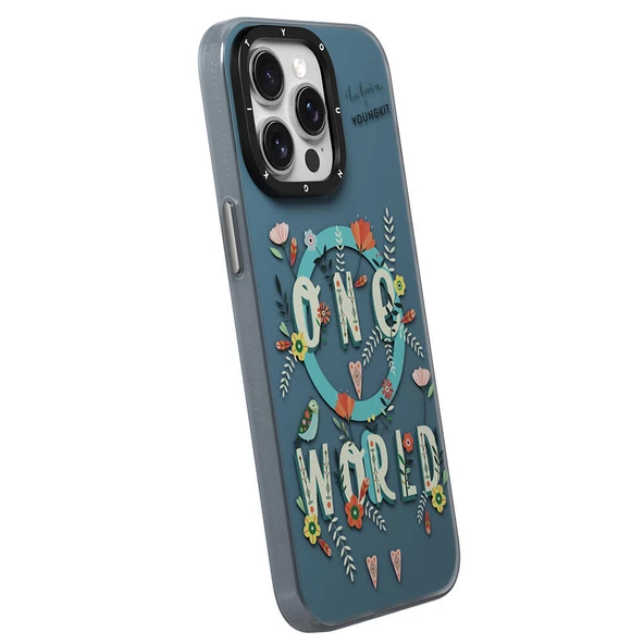 Youngkit Apple iPhone 14 Pro Max Kılıf Magsafe Şarj Özellikli Bee Brown Tasarımlı Youngkit Colorful Life Serisi Kapak - Resim 7