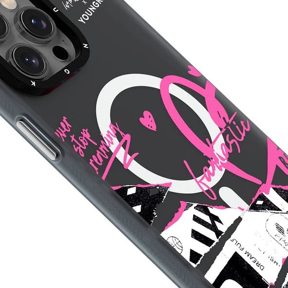 Youngkit Apple iPhone 15 Pro Kılıf Magsafe Şarj Özellikli Shu Tasarımlı Youngkit Dreamland Serisi Kapak - Resim 9