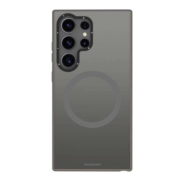 Youngkit Galaxy S24 Ultra Kılıf Magsafe Şarj Özellikli Çizilmeye Ve Aşınmaya Dayanıklı Youngkit Velvet Serisi Kapak - Resim 11