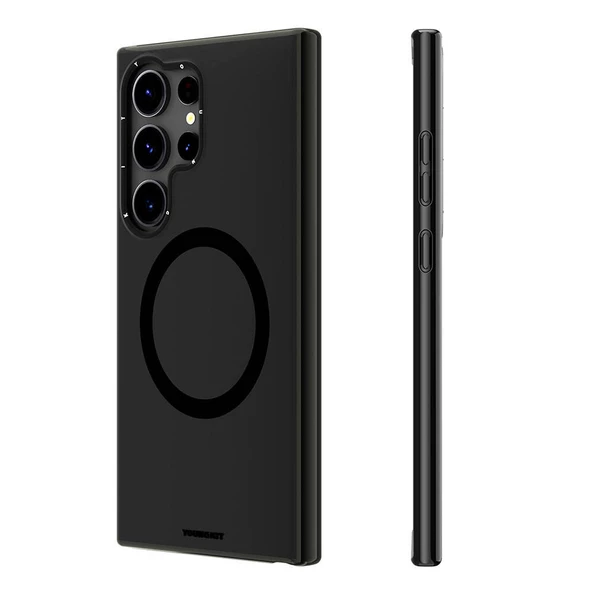 Youngkit Galaxy S24 Ultra Kılıf Magsafe Şarj Özellikli Çizilmeye Ve Aşınmaya Dayanıklı Youngkit Velvet Serisi Kapak - Resim 5