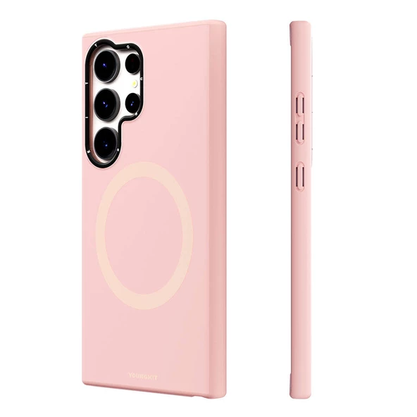 Youngkit Galaxy S24 Ultra Kılıf Magsafe Şarj Özellikli Çizilmeye Ve Aşınmaya Dayanıklı Youngkit Velvet Serisi Kapak - Resim 2