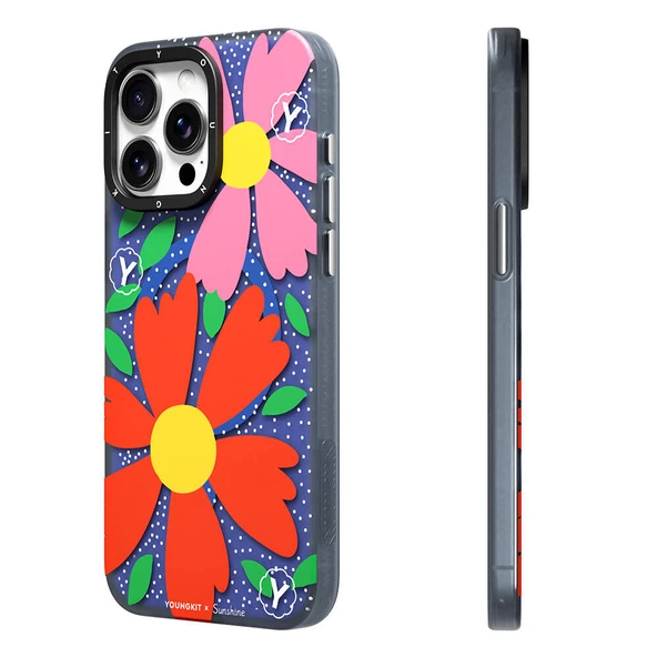 Youngkit Apple iPhone 15 Pro Max Kılıf Magsafe Şarj Özellikli Sunshine Tasarımlı Youngkit Colorful Serisi Kapak - Resim 2