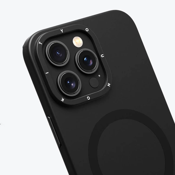 Youngkit Apple iPhone 14 Pro Kılıf Magsafe Şarj Özellikli Çizilmeye ve Aşınmaya Dayanıklı Youngkit Velvet Serisi Kapak - Resim 12