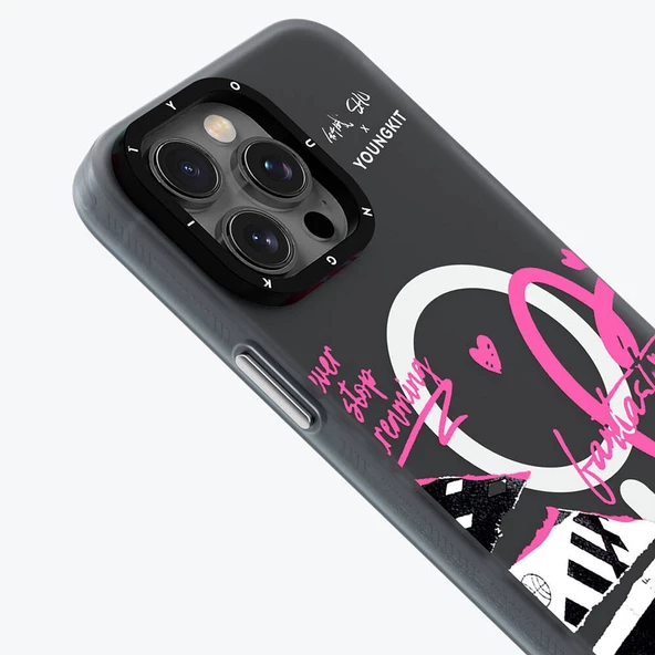 Youngkit Apple iPhone 14 Pro Max Kılıf Magsafe Şarj Özellikli Shu Tasarımlı Youngkit Dreamland Serisi Kapak - Resim 4