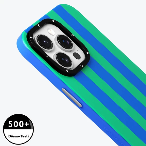 Youngkit Apple iPhone 15 Pro Max Kılıf Magsafe Şarj Özellikli Youngkit Striped Piano Keys Serisi Kapak - Resim 6