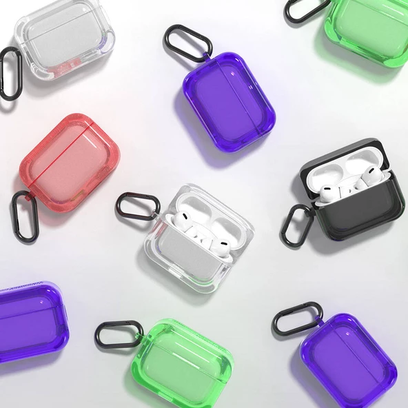 Youngkit Apple Airpods Pro 2 Kılıf Saydam Jelly Tasarımlı Youngkit Candy Serisi Kılıf - 5