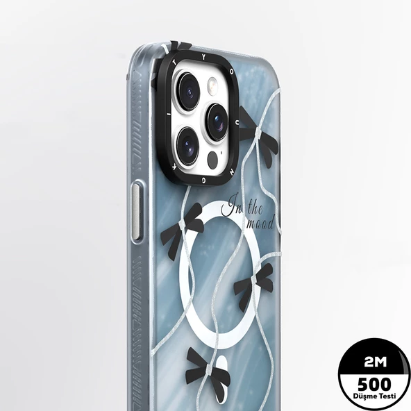 Youngkit Apple iPhone 15 Pro Kılıf Magsafe Şarj Özellikli Airbagli Çift Katmanlı Youngkit Star&Butterfly Serisi Kapak - Resim 7