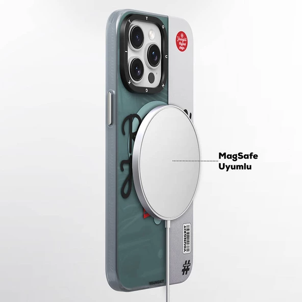 Youngkit Apple iPhone 15 Pro Max Kılıf Magsafe Şarj Özellikli Youngkit Motorcycle Legend Serisi Kapak - Resim 7