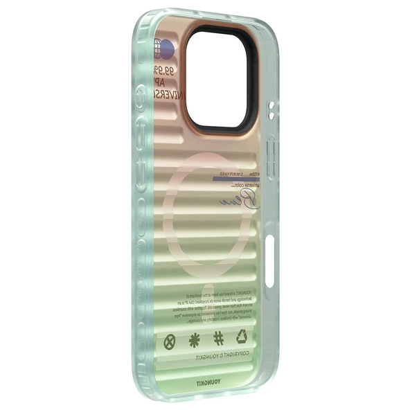 Youngkit Apple iPhone 16 Pro Max Magsafe Şarj Özellikli Youngkit Chameleon Serisi Kapak - Resim 8