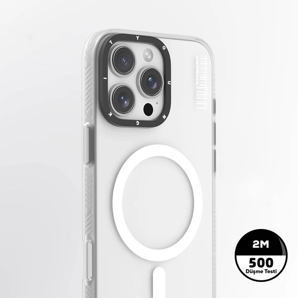 Youngkit Apple iPhone 16 Pro Kılıf Magsafe Şarj Özellikli Youngkit Hidden Sand Serisi Kapak - Resim 5