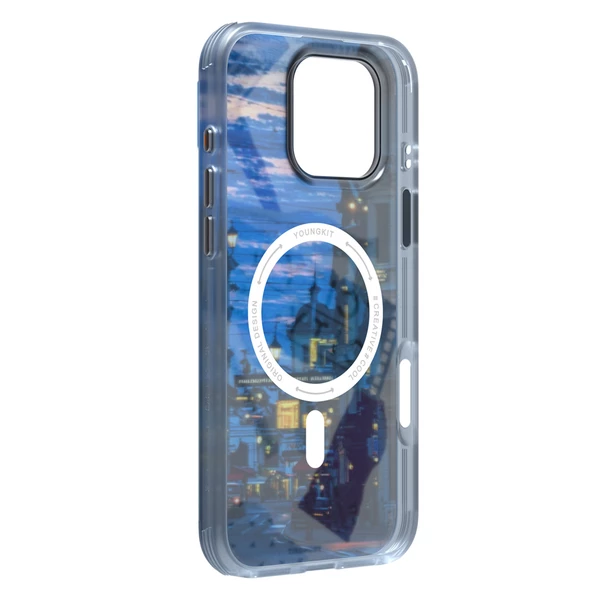 Youngkit Apple iPhone 15 Pro Max Kılıf Magsafe Şarj Özellikli Youngkit A-City Serisi Kapak - Resim 11