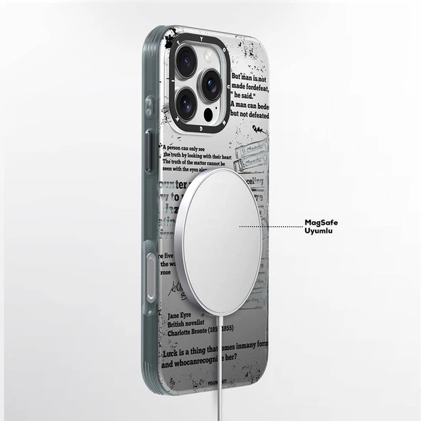 Youngkit Apple iPhone 16 Pro Max Kılıf Magsafe Şarj Özellikli Youngkit Literary Serisi Classic Kapak - Resim 2