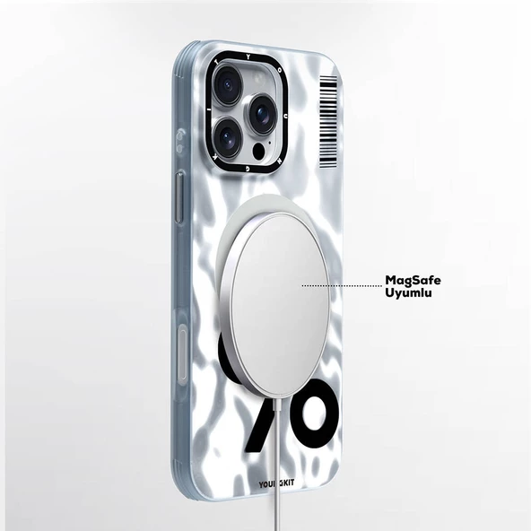 Youngkit Apple iPhone 16 Pro Max Kılıf Magsafe Şarj Özellikli Youngkit Mathematical Serisi Kapak - Resim 6