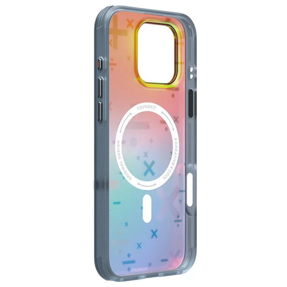 Youngkit Apple iPhone 16 Pro Kılıf Magsafe Şarj Özellikli Youngkit Mathematical Serisi Kapak - Resim 8