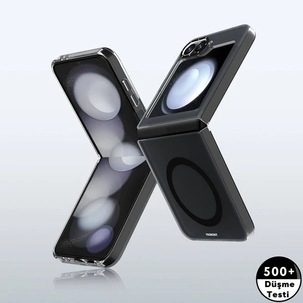 Youngkit Galaxy Z Flip 6 Kılıf Magsafe Şarj Özellikli Youngkit Hidden Sand Serisi Kapak - Resim 7