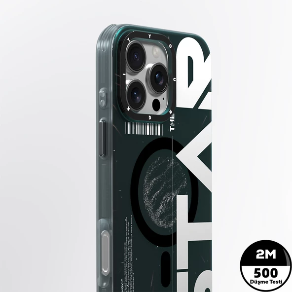 Youngkit Apple iPhone 16 Pro Kılıf Magsafe Şarj Özellikli Airbagli Hologram Tasarımlı Youngkit Interstellar Serisi Kapak - Resim 9