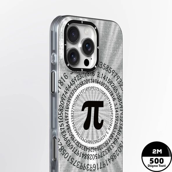 Youngkit Apple iPhone 16 Pro Max Kılıf Magsafe Şarj Özellikli Youngkit Mathematical Serisi Kapak - Resim 3