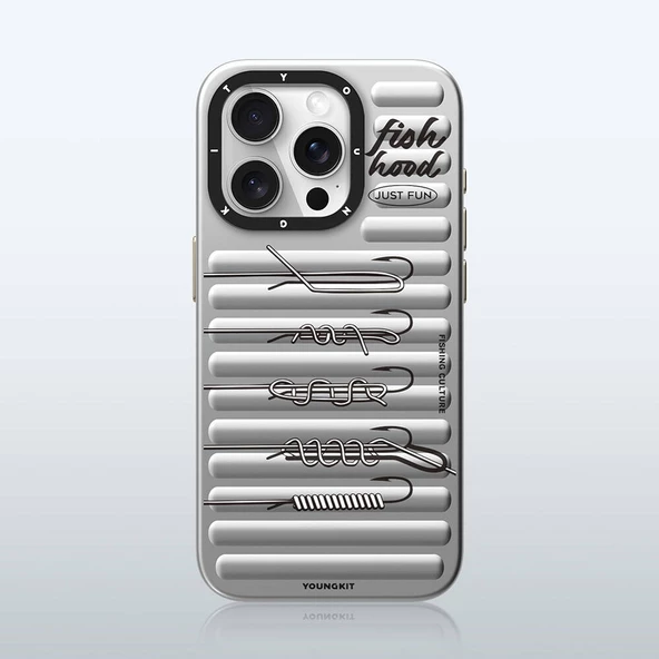 Youngkit Apple iPhone 15 Pro Kılıf Magsafe Şarj Özellikli Youngkit Fishing Serisi Kapak - Resim 8