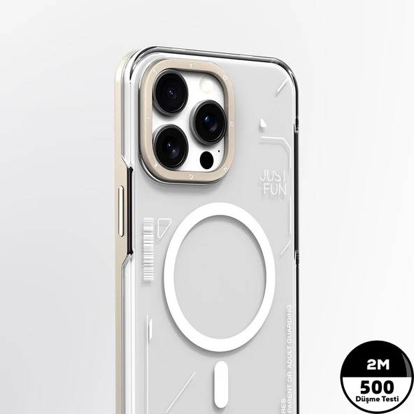 Youngkit Apple iPhone 16 Pro Max Kılıf Magsafe Şarj Özellikli Çıkarılabilir Arka Yüzeyli Youngkit Mecha Kapak - Resim 6