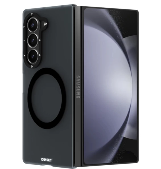 Youngkit Galaxy Z Fold 6 Kılıf Magsafe Şarj Özellikli Youngkit Hidden Sand Serisi Kapak - Resim 11