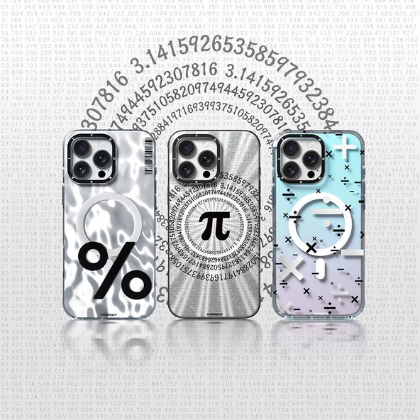 Youngkit Apple iPhone 16 Pro Max Kılıf Magsafe Şarj Özellikli Youngkit Mathematical Serisi Kapak - Resim 2
