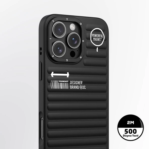 Youngkit Apple iPhone 16 Pro Max Magsafe Şarj Özellikli Kılıf Mat Renkli Tasarım Youngkit Original Serisi Kapak - Resim 5