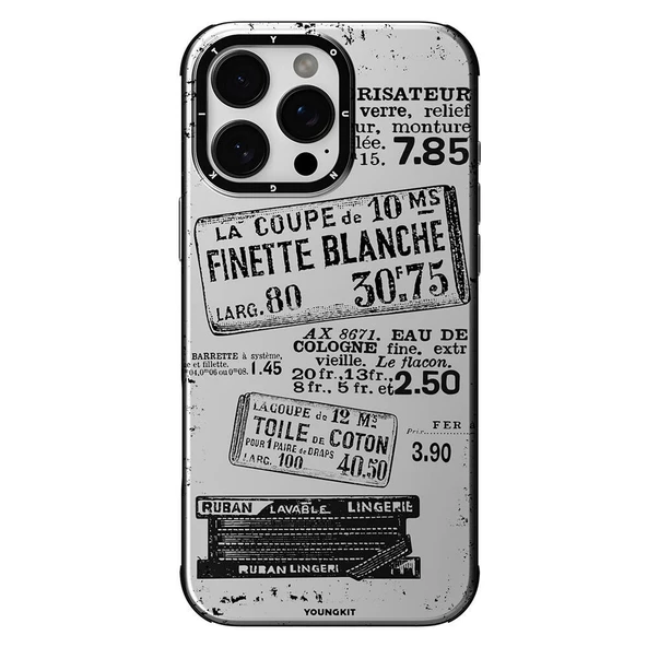 Youngkit Apple iPhone 16 Pro Kılıf Magsafe Şarj Özellikli Youngkit Literary Serisi Retro Magz Kapak - Resim 2