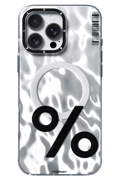 Youngkit Apple iPhone 16 Pro Kılıf Magsafe Şarj Özellikli Youngkit Mathematical Serisi Kapak - Resim 2