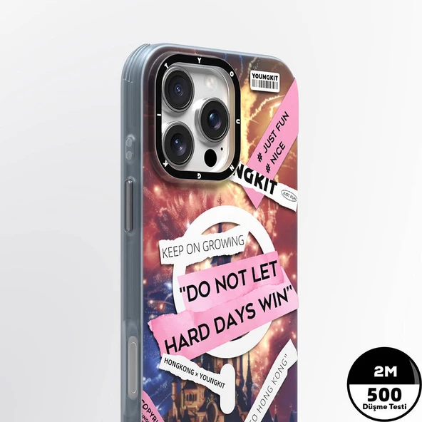 Youngkit Apple iPhone 16 Pro Kılıf Magsafe Şarj Özellikli Youngkit A-City Serisi Kapak - Resim 8