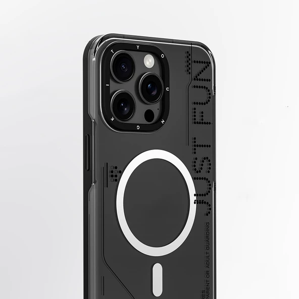 Youngkit Apple iPhone 16 Pro Max Kılıf Magsafe Şarj Özellikli Çıkarılabilir Arka Yüzeyli Youngkit Mecha Kapak - Resim 9