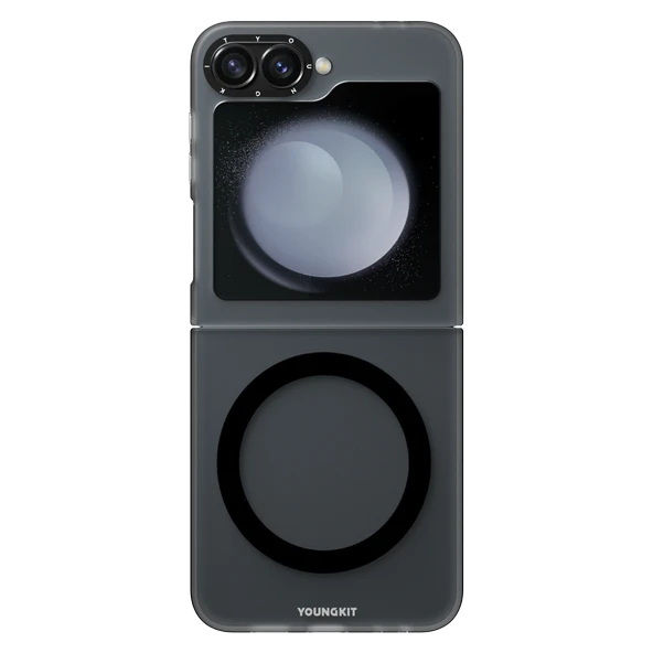 Youngkit Galaxy Z Flip 6 Kılıf Magsafe Şarj Özellikli Youngkit Hidden Sand Serisi Kapak - Resim 4