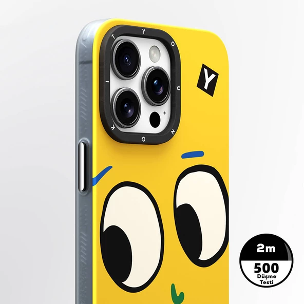 Youngkit Apple iPhone 15 Pro Max Kılıf Magsafe Şarj Özellikli Sunshine Tasarımlı Youngkit Daily Happy Serisi Kapak - Resim 9