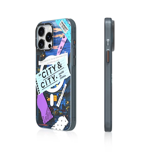 Youngkit Apple iPhone 15 Pro Kılıf Magsafe Şarj Özellikli Youngkit A-City Serisi Kapak - Resim 7