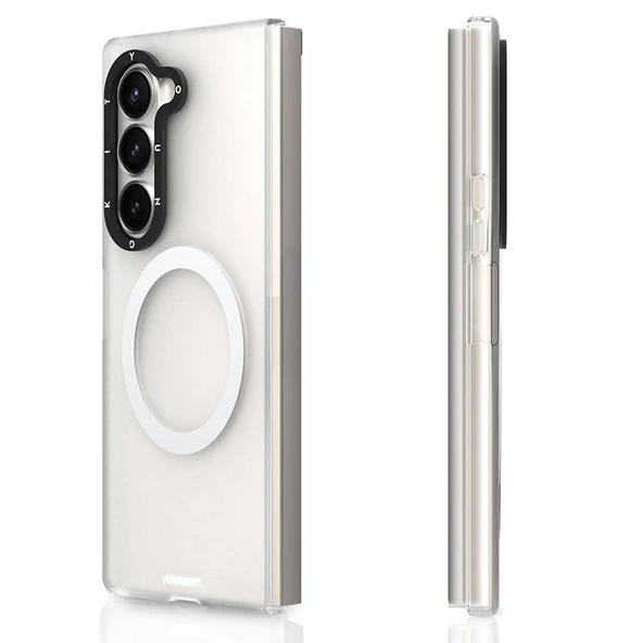 Youngkit Galaxy Z Fold 6 Kılıf Magsafe Şarj Özellikli Youngkit Hidden Sand Serisi Kapak - Resim 2