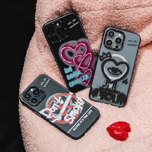 Youngkit Apple iPhone 14 Pro Kılıf Magsafe Şarj Özellikli Shu Tasarımlı Youngkit City Serisi Kapak - Resim 7