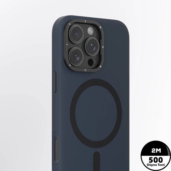 Youngkit Apple iPhone 16 Pro Max Kılıf Magsafe Şarj Özellikli Kamera Standlı Youngkit Bitty Cream Kapak - Resim 9