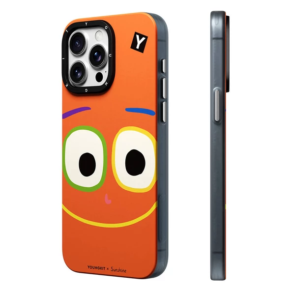 Youngkit Apple iPhone 14 Pro Max Kılıf Magsafe Şarj Özellikli Sunshine Tasarımlı Youngkit Daily Happy Serisi Kapak - Resim 7