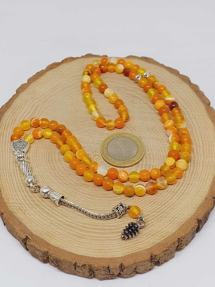 Akik Taşı 99luk Tesbih 6mm (27885) - Resim 6