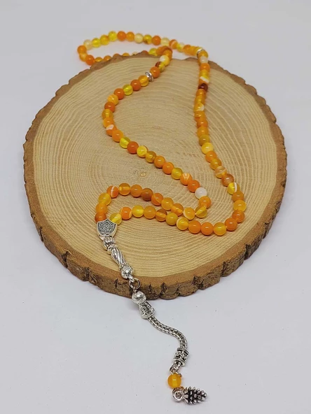 Akik Taşı 99luk Tesbih 6mm (27885) - Resim 4