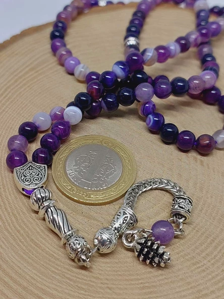 Akik Taşı 99luk Tesbih 6mm (27900) - Resim 3